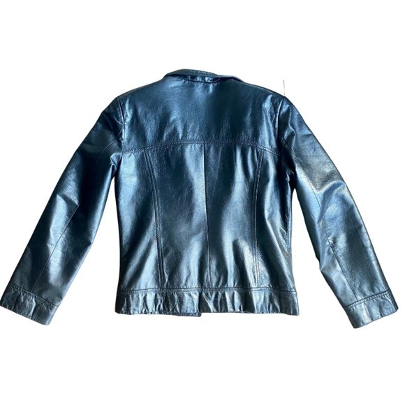 Women's Danier Genuine Leather Black Jacket - Picture 3 of 12